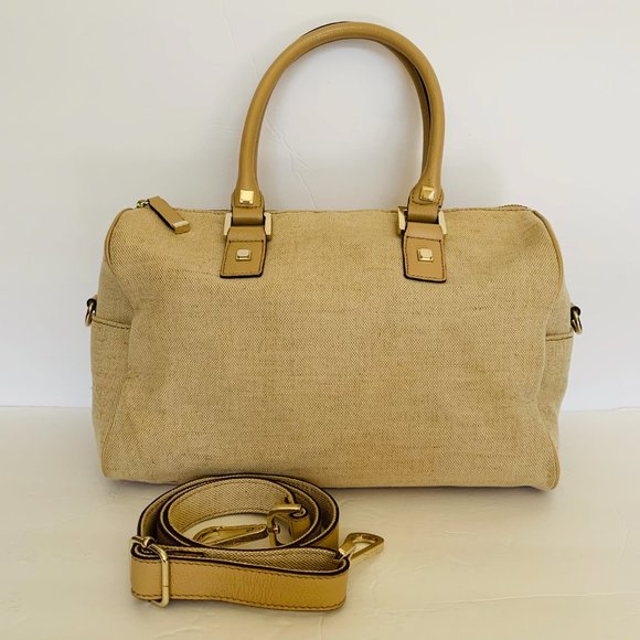 Calvin Klein Cloth Beige Satchel Detachable Strap - Picture 2 of 7